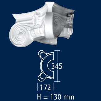 D1/H Column capitol half